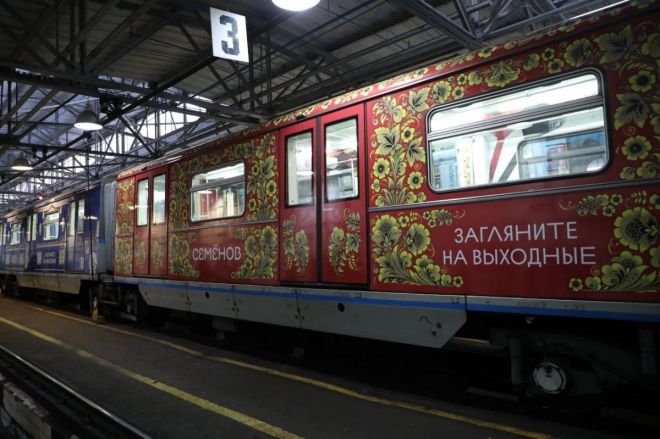 Поезд в стилистике Нижегородской области запустили в московском метро - фото 3