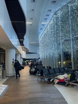 Опубликованы фото из нижегородского аэропорта, который принял рейсы в Москву - фото 2