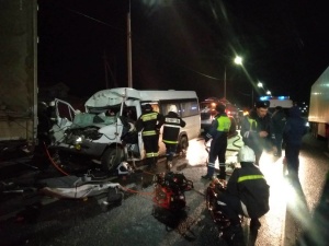 Соцсети: один нижегородский строитель погиб и 14 пострадали в аварии в Гороховце