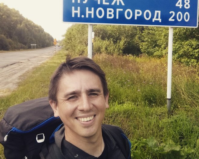 Благомарафонец Евгений Кутузов посетит Нижний Новгород на пути в Индию