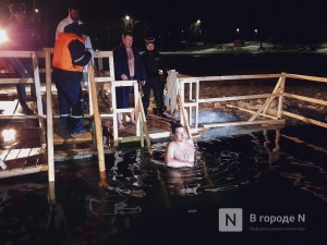 Глеб Никитин окунулся в крещенскую прорубь на Щелоковском хуторе