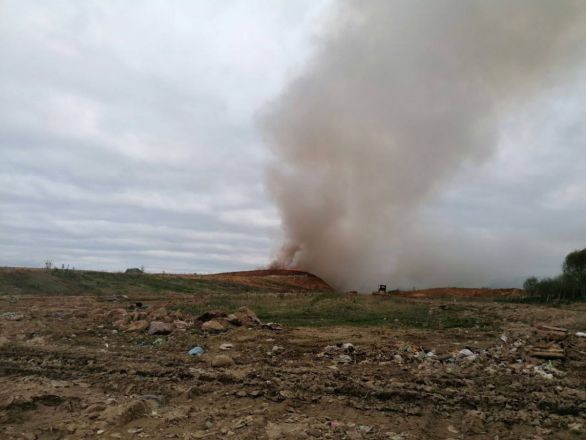 Мусорный полигон снова горит в Городецком округе - фото 3