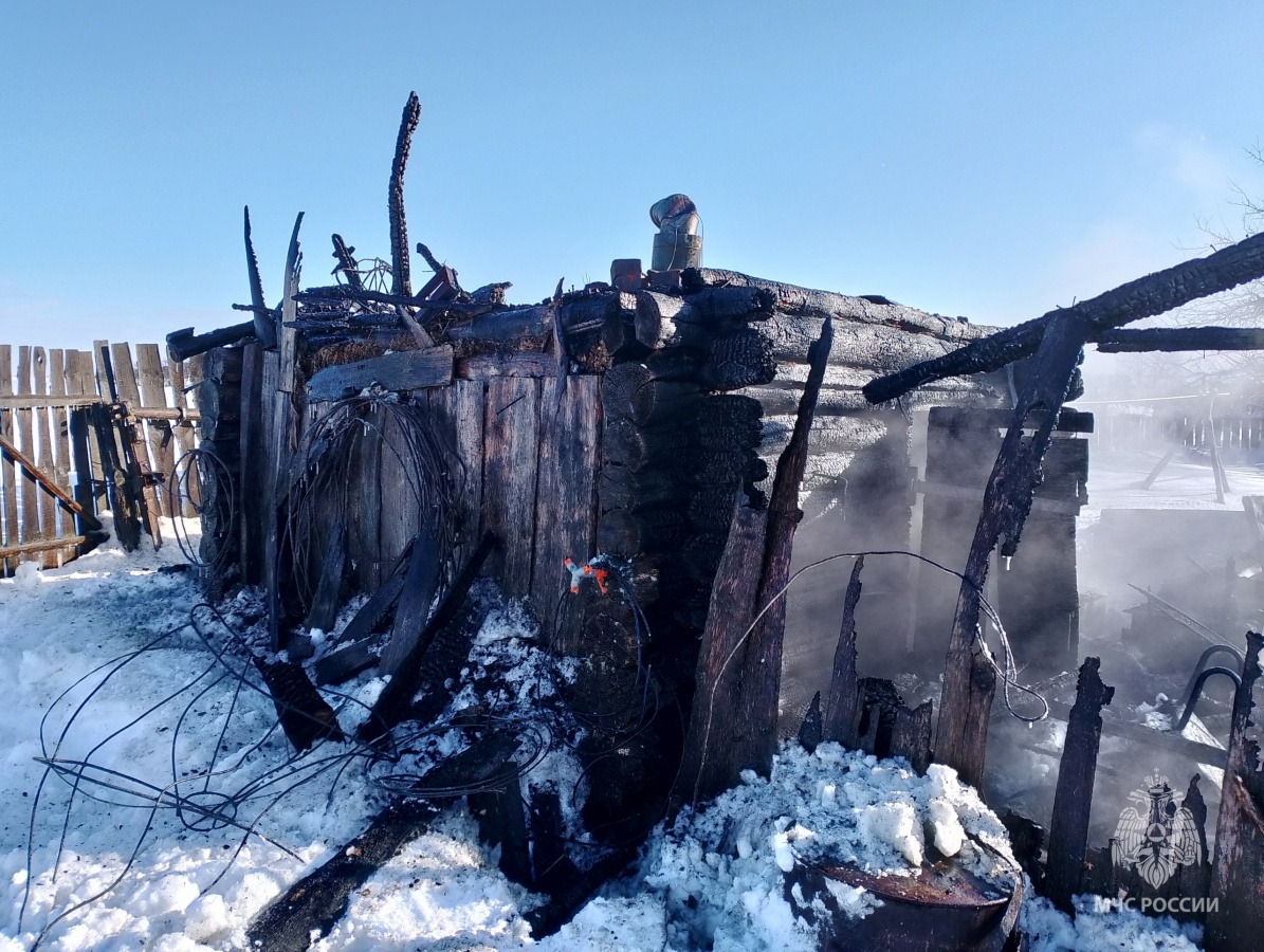 Баня сгорела в Воскресенском районе - фото 1