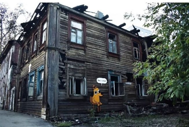 Уличный художник создал стрит-арт, посвященный сгоревшим историческим домам в Нижнего Новгорода - фото 3