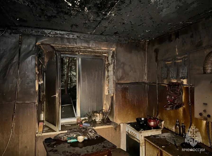 Мужчина погиб на пожаре в многоквартирном доме в Нижегородской области - фото 1