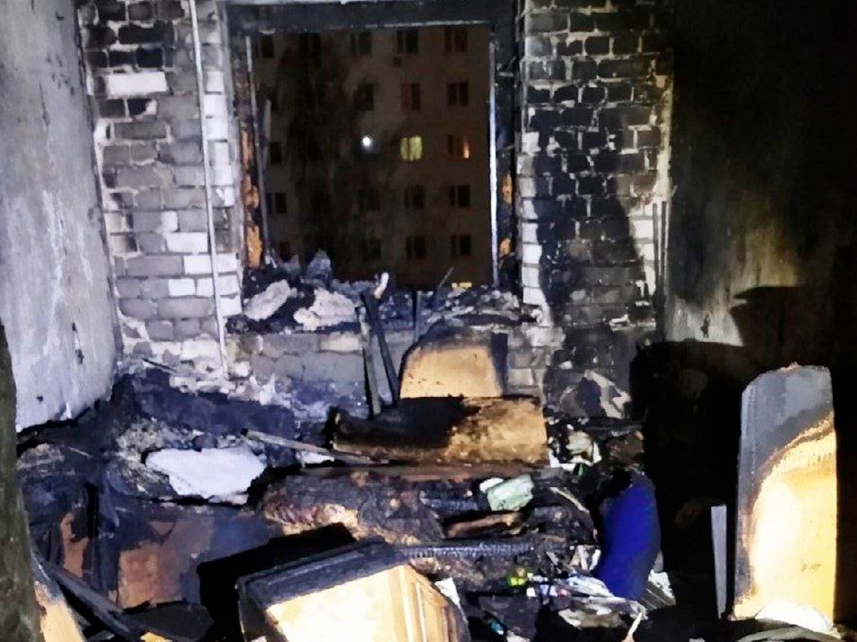 Женщина погибла при пожаре на улице Штеменко в Рождество