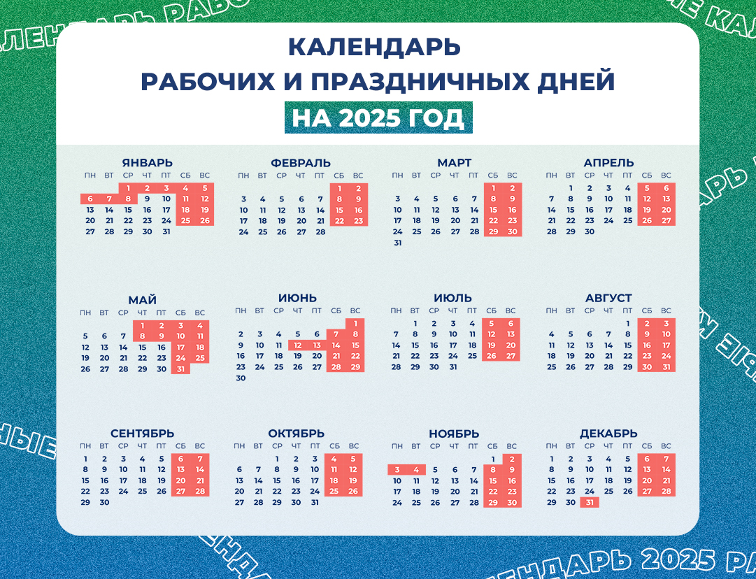 Стало известно, когда и сколько будут отдыхать нижегородцы в 2025 году - фото 1