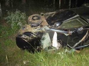 Пьяный водитель на «Ладе» улетел в кювет в Выксунском районе