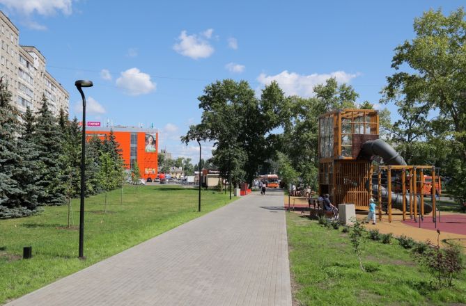 Сквер на проспекте Кораблестроителей в Сормове открылся после благоустройства - фото 4