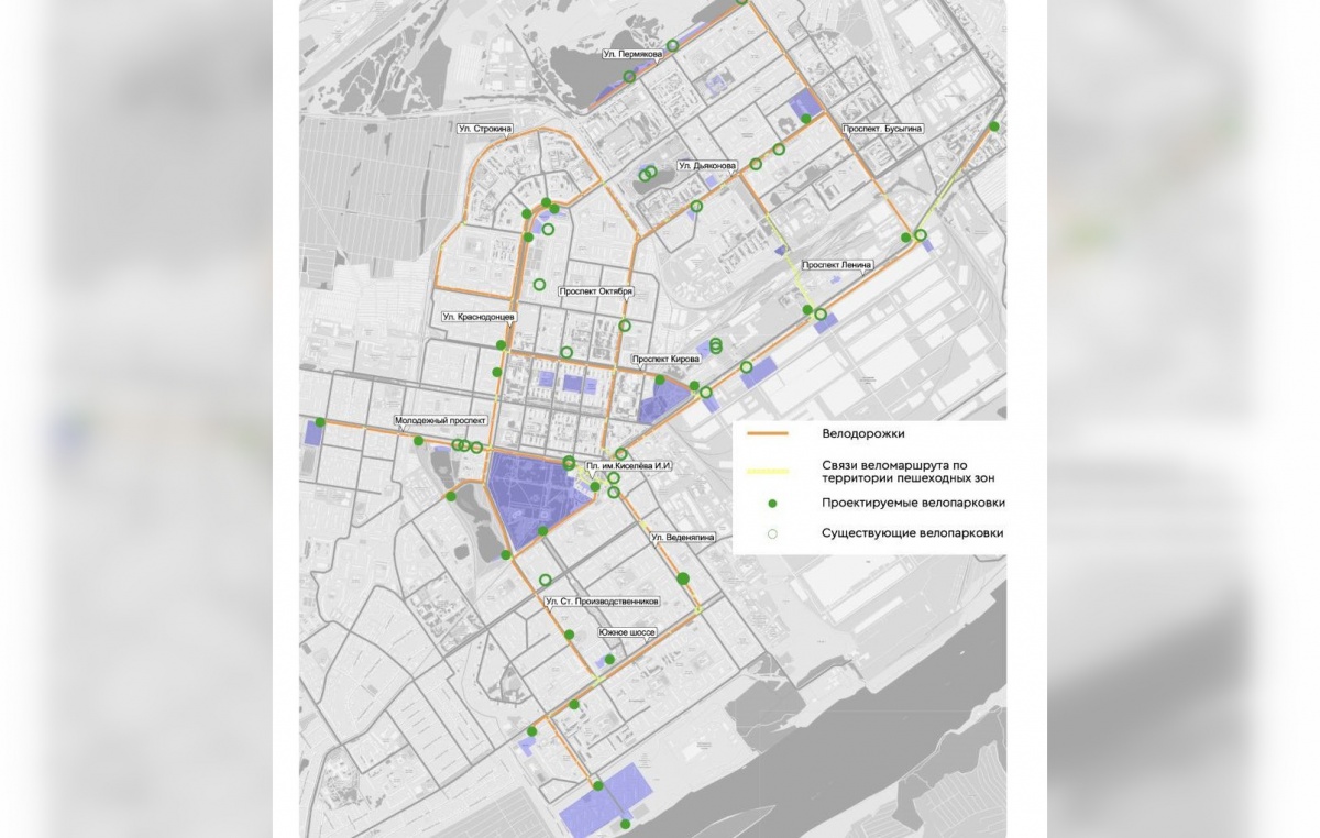 Велодорожки в нижнем новгороде карта