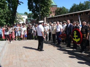 Митинг в честь дня ВМФ состоялся в Нижнем Новгороде