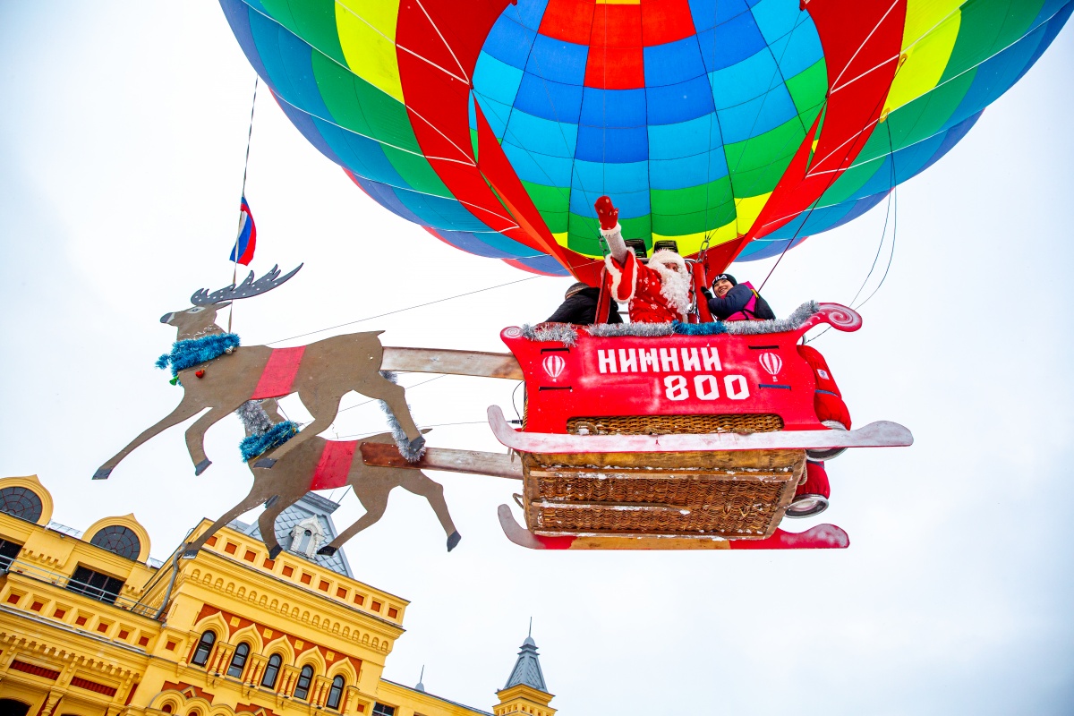 Появилась программа &laquo;Рождественской фиесты&raquo; аэростатов в Нижнем Новгороде - фото 1