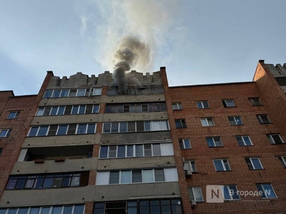 Человек погиб при пожаре в девятиэтажке в центре Нижнего Новгорода - фото 1